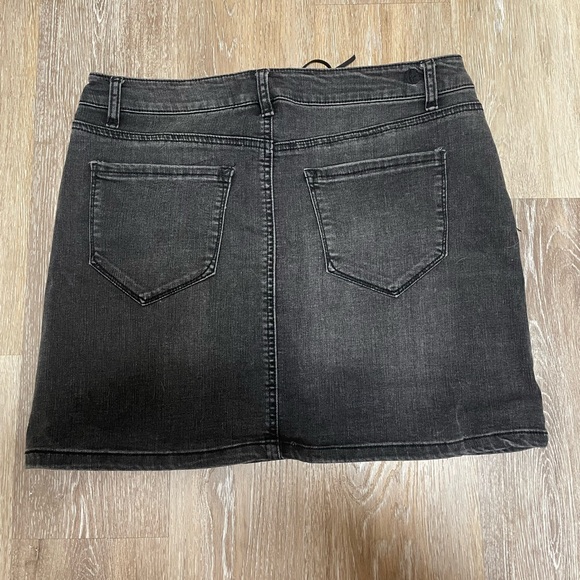 Black Jean Skirt - Picture 2 of 3